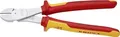 KNIPEX Kraft-Seitenschneider 74 06 250 VDE | 1000V isoliert | 250mm | verchromt | 2K-Griff rot/gelb