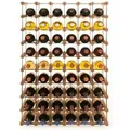 PROREGAL Modulares Weinregal Vinotega Mod Metal HxBxT 92,5 x 62,5 x 24,5 cm 6 x 9 Flaschen Massives Kiefernholz Braun Geölt