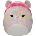 Jazwares Squishmallows Plüschfigur Pink Rainbow Leopard Michaela mit Stirnband - 30 cm, Ultraweich, Kuscheltier, Offizielles Merchandise