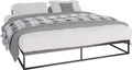 CLP Metallbett Scala schwarz Größe 200x180x25 cm