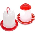 Geflügel Futterautomat Wassertränke Set Hühner 3kg 2,5l robust
