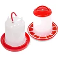 Professionelles Hühnerfutter Set – 3kg Spender und 2,5l Tränke für  Pflege