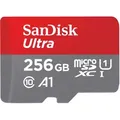 SanDisk Ultra microSDXC 256GB Speicherkarte + SD Adapter 150MB/s A1 Class 10 UHS-I