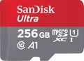SanDisk Ultra microSDXC Speicherkarte 256GB + SD Adapter SDSQUAC-256G-GN6MA