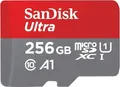 SanDisk Ultra microSDXC SDSQUAC-256G-GN6MA | 256GB Speicherkarte | bis 150MB/s | A1 UHS-I U1 Class 10 | inkl. SD-Adapter