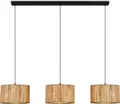 Briloner Slama Pendelleuchte, Seegras Schirm, 3-Flammig, Boho-Stil, E27 Fassung, Natur, 110 x 25 x 120 cm