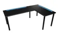 MÖBELSYSTEM Gamingtisch Großer L-förmiger Eck-Schreibtisch mit LED-Beleuchtung (Packung, 1 Tisch), Breite 160 cm