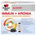 Doppelherz system IMMUN + ARONIA – Unterstützung der Abwehr – Vitamin C, Vitamin D, Zink und Selen tragen zur normalen Funktion des Immunsystems bei – 30 Trinkfläschchen