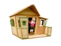 Spielhaus Spielhaus Lisa, Braun, Grün, Weiß, Holz, Zeder, 220x174x193 cm, Fsc, EN 71, Outdoor Spielzeug, Spielhäuser