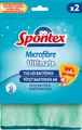 Spontex - Mikrofaser Ultimate – 2 Reinigungstücher – entfernt 99% der aufgenommenen Bakterien