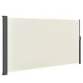Seitenmarkise Sichtschutz Garten Blickschutz 300x180 cm Beige B-WARE