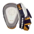 Ju-Sports Handpratzen Curved pro HD Gel I Box Pratzen aus Leder I Langlebig I Mit Fadenkreuz für optimalen Treffer I Einfacher Slip I Für Boxtraining