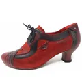 Simen Damen Schnürpumps in Rot, Größe 36