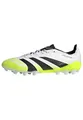 adidas Unisex Predator League 2G/3G Artificial Grass Football Boots, Cloud White/Core Black/Lucid Lemon, 42 2/3 EU