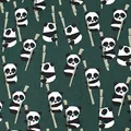 VmG-Store Baumwollstoff Meterware 140cm Breite Stoffe zum Nähen Nähstoff Kinderstoff für Kissen Babykleidung Kinderkleidung DIY (Panda Bb007)