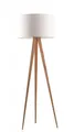 Zuiver Stehlampe Zuiver Tripod Stehlampe Holz Skandinavisches Design in Weiß, ohne Leuchtmittel