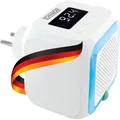 Steckdosenradio Bad-Radio Bluetooth Uhrzeit LED-Display Bewegungsmelder Licht