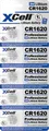 XCELL CR1620 5X - Lithium-Knopfzelle CR1620, 5er Blister