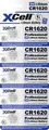 XCell Knopfzelle CR1620 3V 5 St. 70 Lithium