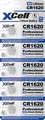 Hückmann Knopfzelle Lithium 3V XCR1620 (5er) Batterien 148261 Knopfzelle