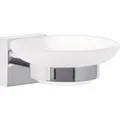 tesa ekkro 40240-00000-00 Seifenschale  Chrom (glänzend), Weiß (satiniert)