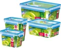 EMSA Clip & Close Frischhaltedose, rechteckig, 1,5 L, mit Deckel, Aufbewahrungsbox, 100 Prozent dicht, spülmaschinen-, gefrier-, mikrowellenfest, Tran
