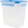 CLIP & CLOSE Frischhaltedose 1,5 Liter transparent/blau, rechteckig, Hochformat