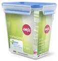 emsa Frischhaltedose CLIP & CLOSE 16.3 cm hoch 1,5 l transparent, blau 3100508543