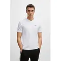 BOSS GREEN T-Shirt Tee V mit V-Ausschnitt weiß L (50)
