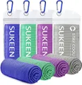 Sukeen Kühltuch Set, kühlendes Handtuch Kühltücher Hals, Handtuch kühlend, Cooling Towel, Kühltücher Sport, Kühlendes Tuch, Eishandtücher für Wandern, Laufen, Tennis, Reisen,