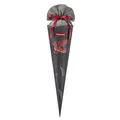 Step by Step Schultüte Dragon Drako, schwarz-rot-grau, passend zum Schulranzen, aus recycelten PET-Flaschen, Verschluss aus Stoff, 5L Füllvolumen, 70 cm Höhe, für die 1. Klasse
