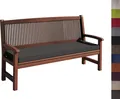 Bankauflage Stuhlkissen mit abnehmbarem Bezug Bankkissen Bankpolster Polsterauflage Auflage für Gartenbank viele Farben und Größen zur Auswahl  (120 x 30 x 5cm, Anthrazit)