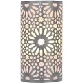 Marokkanische Wandlampe Yazid Silber 29cm Handarbeit Vintage Boho Stil