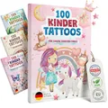EULENTALER® Tattoos für Kinder I Von Pädagogen empfohlen [Dermatest Sehr Gut] I 100 hautfreundliche Kindertattoos mit Einhorn Motiven I Made in Germany I Mitgebsel Kinder Geburtstag Mädchen