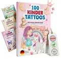 Eulentaler Kindertattoo I 100x hautfreundliche Kindertattoos I Von Pädagogen empfohlen, [Dermatest: Sehr Gut] Made in Germany, I Geburtstagsmitgebsel + Ausmalbilder