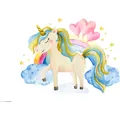 CoverYourDesk Schreibtischunterlage Einhorn in den Wolken (21557471)