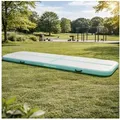 HAGO Sportmatte AirTrack Turnmatte Tumbling Gymnastikmatte Tumblingmatte aufblasbar (1-St), Rutschfest, aufblasbar, Tragegriffe 100 cm x 400 cm x 10 cm