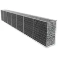 vidaXL Gabionenwand mit Abdeckung Verzinkter Stahl 600x50x100 cm