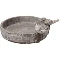 DOBAR Vogeltränke "Pool-Oase", für Vögel, Keramik, grau