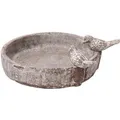 Dobar Klassische Vogeltränke Pool-Oase 24,5 cm x 24,5 cm x 5,5 cm Grau