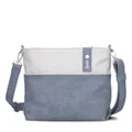 Handtasche Umhängetasche zwei JANA J8 nubuk-sky hochwertige Verarbeitung Vintage