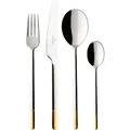Villeroy & Boch Tafelbesteck 24tlg. Ella teilvergoldet (24 Stück, Besteck Set) (1263519030)