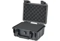 HMF Werkzeugkoffer Robuster Outdoorkoffer mit Druckausgleichsventil und Rasterschaumstoff, Outdoor-Koffer wasserdicht und staubdicht, 23 x 19 x 11 cm, schwarz
