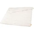 sleepling Schurwolle Sommerdecke Bezug 100% Baumwolle leichte Bettdecke 135 x 200 cm, weiß - Weiß