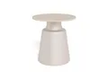 Mid.you Couchtisch Santorini, Grau, Beige, Metall, Keramik, rund, 45x47.5x45 cm, Wohnzimmer, Wohnzimmertische, Couchtische, Couchtische Keramik