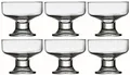 Eisschalen mit Fuß 6 Stück Glas Eisgläser Dessergläser Eisbecher Dessertgläser