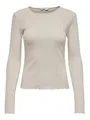 ONLY Langarmshirt (1-tlg) Lochmuster