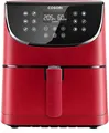 Cosori Heißluftfritteuse 1700 W, 5,5 l, XXL, rot, Bequeme Programmwahl, temperat