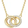 Lulu & Jane Halskette Metall-Legierung verziert mit Kristallen von Swarovski® in Silber Gold Damen 