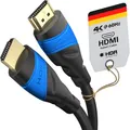 KabelDirekt – 4K HDMI-Kabel – 7,5m – Entwickelt in Deutschland – Für jedes HDMI Kabel Setup (4K@60Hz, High Speed HDMI mit Ethernet, Blu-ray, PS5, Xbox Series, Switch)